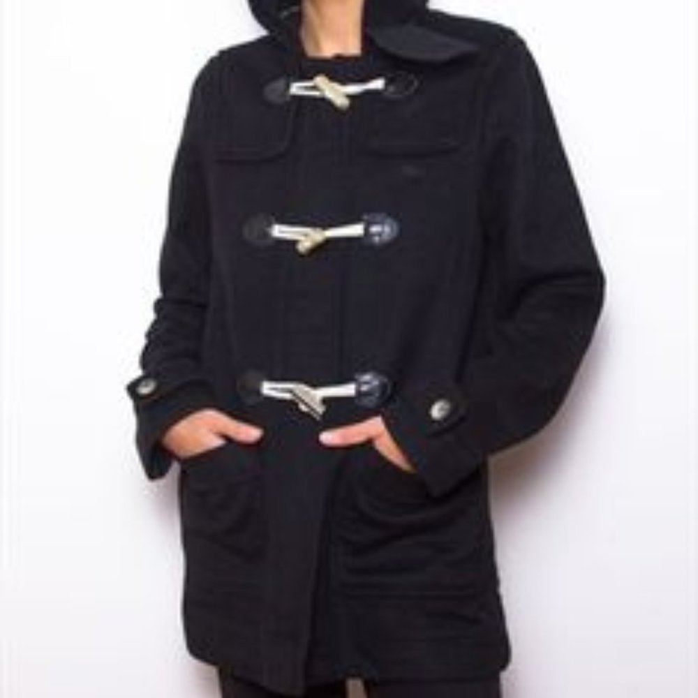 LaCoste Wool Hooded Duffle Coat